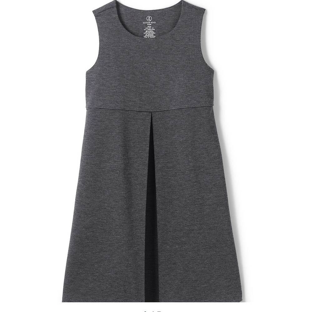 Excellent Lands End Grey Uniform Dress 6
